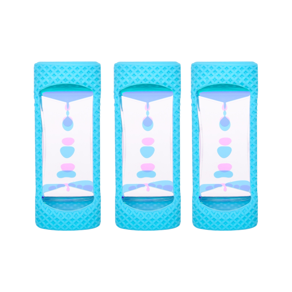 Impulse Toymendous Liquid Timer Visual Sensory Play Toy w/ Silicone Case 3y+ (3 Pack)