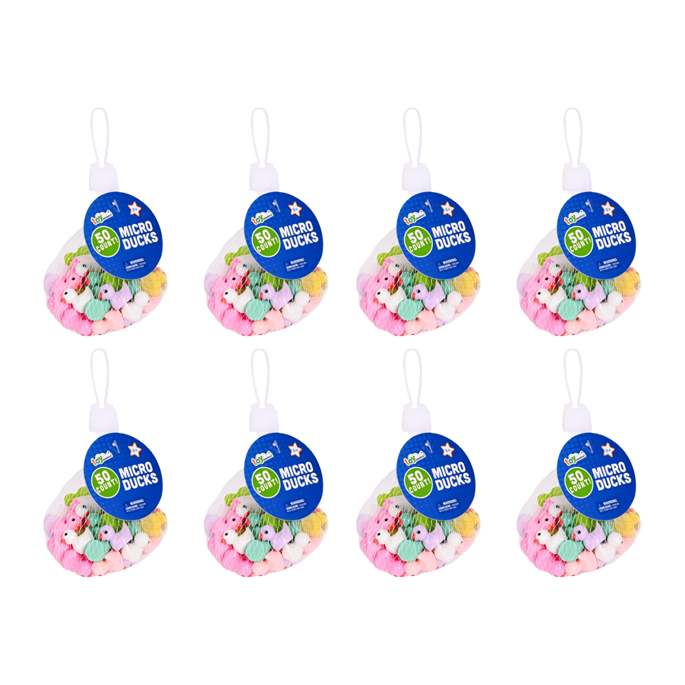 Impulse 50pc Impulse Micro Resin Ducks Party Play Toy DIY Craft In Mesh Bag 5y+ (8 Pack)