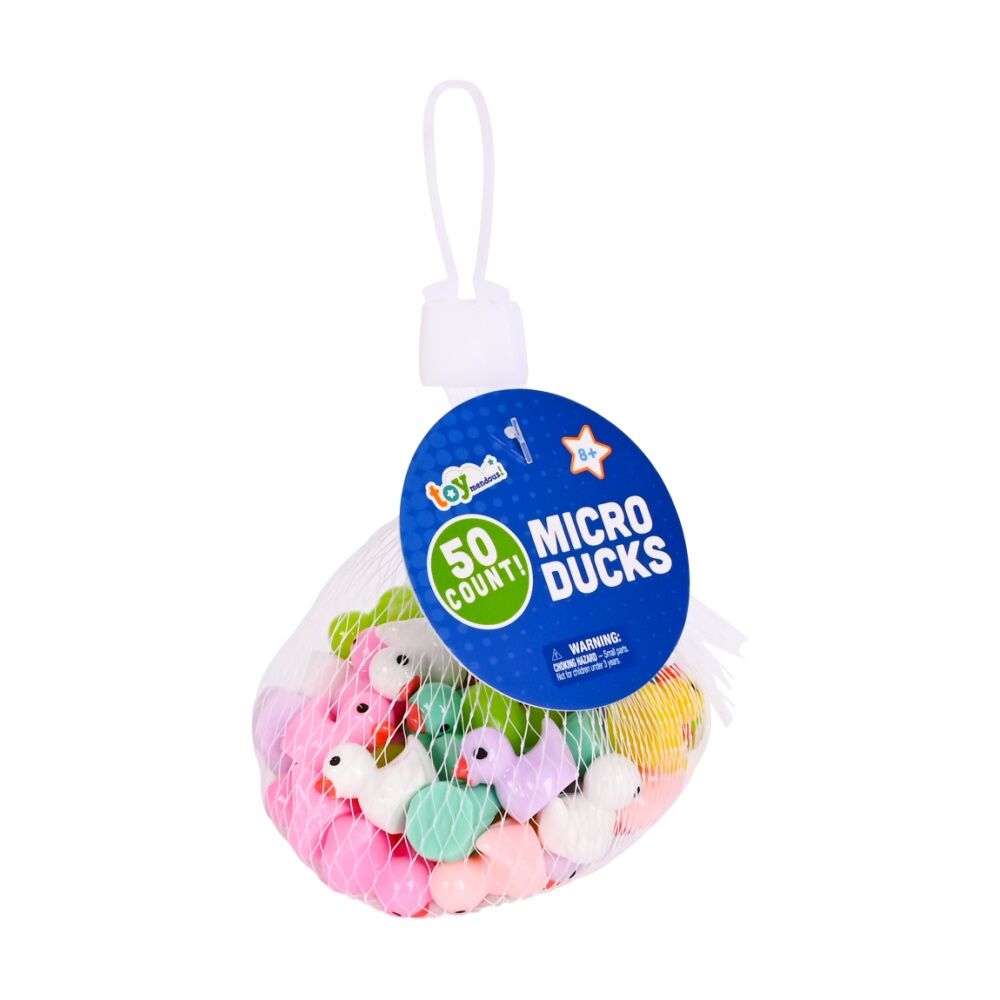 Impulse 50pc Impulse Micro Resin Ducks Party Play Toy DIY Craft In Mesh Bag 5y+ (8 Pack) — image 4