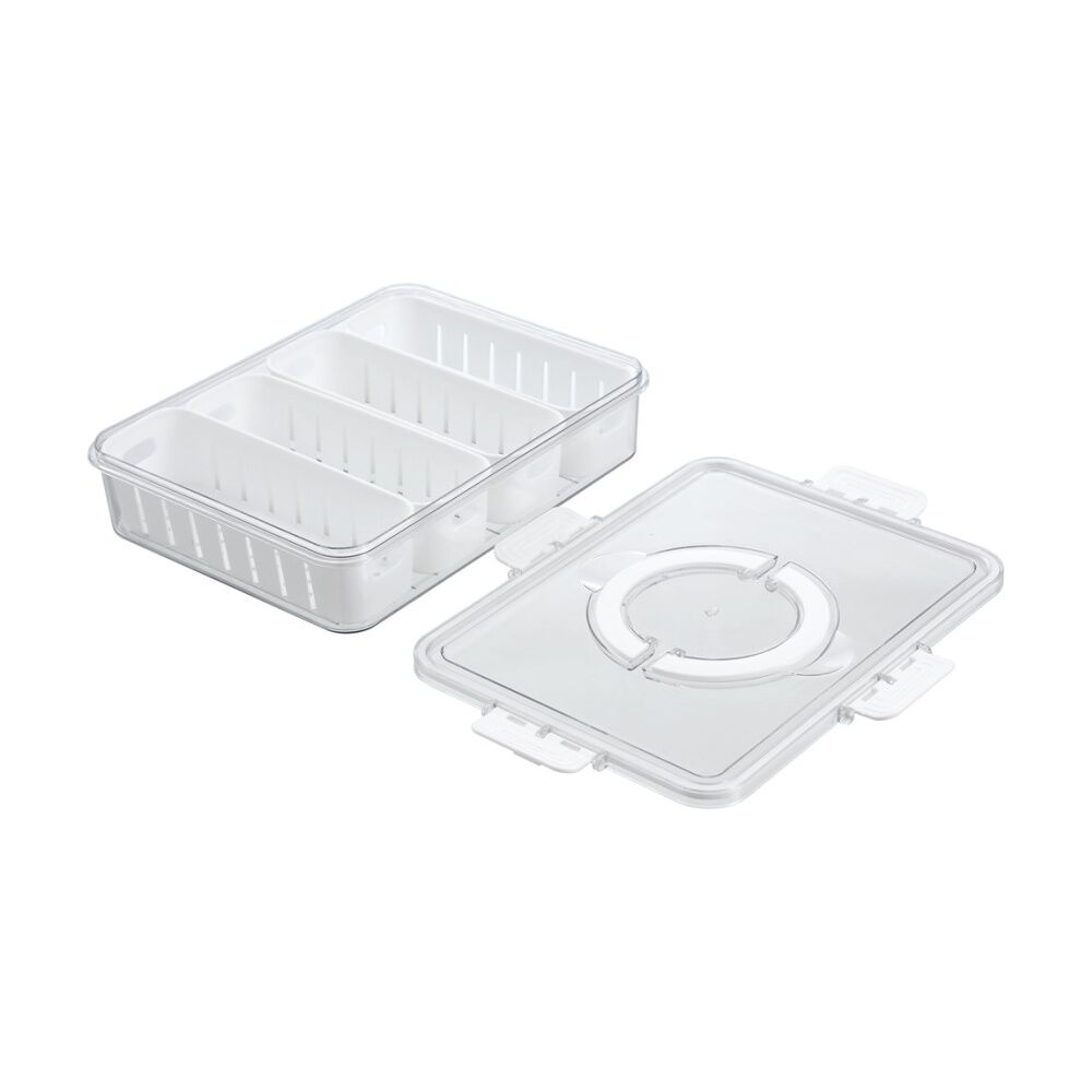 Lemon and Lime Snackal 8-Section Snack Food Container/Box 31x24x6.5cm (6 Pack) — image 3