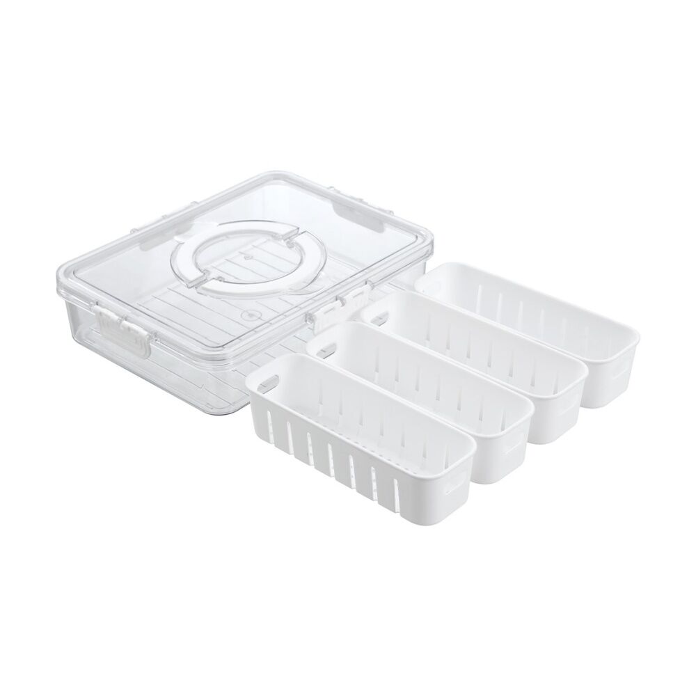 Lemon and Lime Snackal 8-Section Snack Food Container/Box 31x24x6.5cm (6 Pack) — image 6