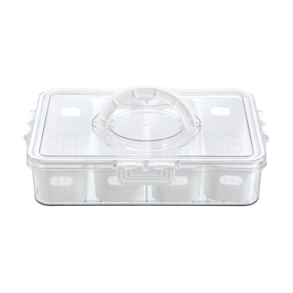Lemon and Lime Snackal 8-Section Snack Food Container/Box 31x24x6.5cm (6 Pack) — image 7