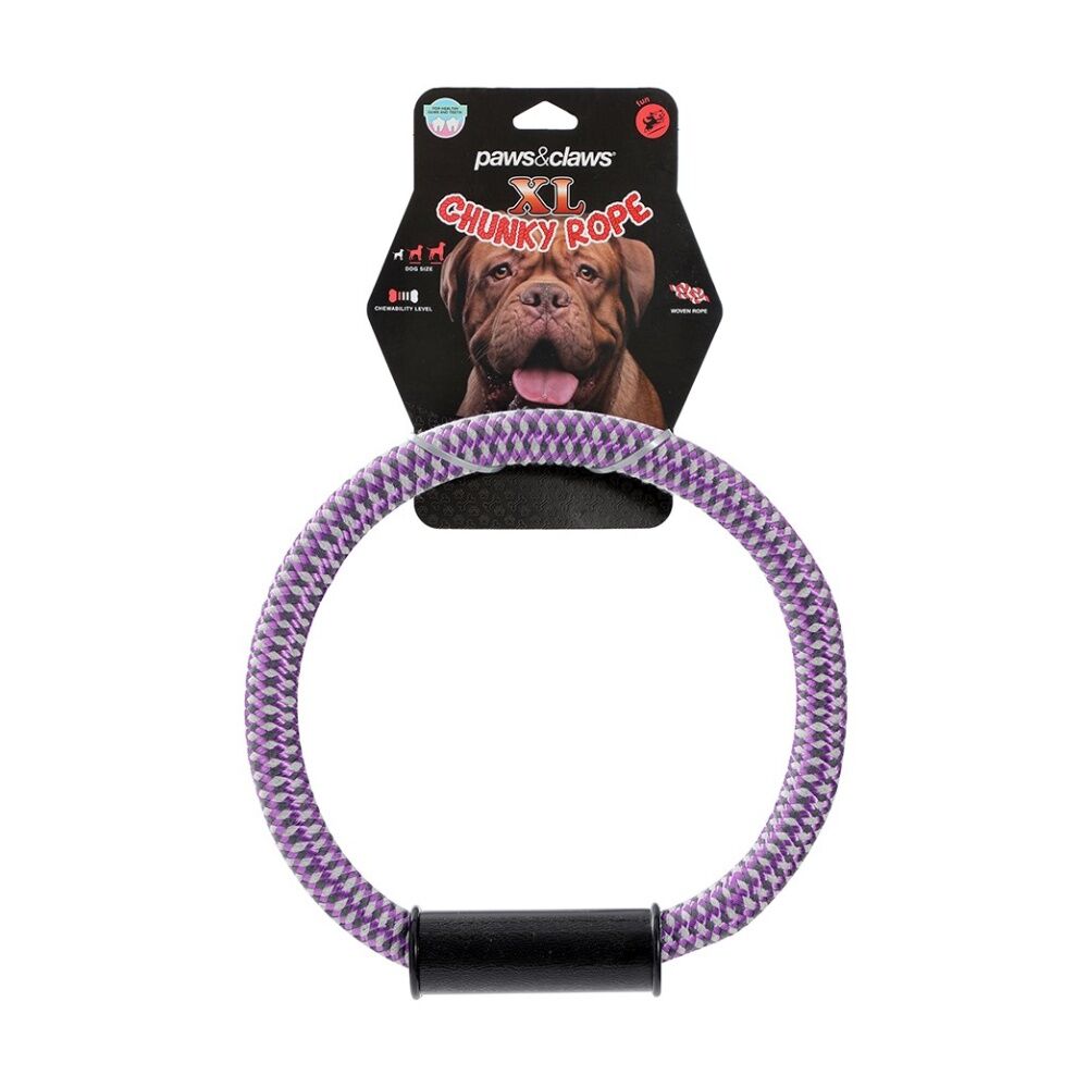 Paws and Claws XL Chunky Rope Pet Dog Chew/Tug Toy 38x14.5x2.5cm Assorted (6 Pack) — image 7
