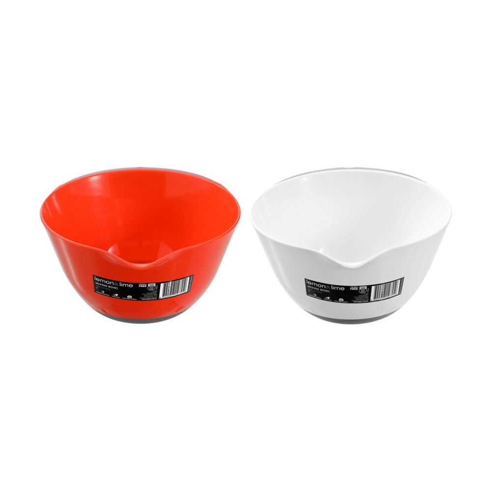 Lemon and Lime Anti Slip Kitchen Cooking Food Mixing Bowl 3L Assorted (6 Pack) — image 3