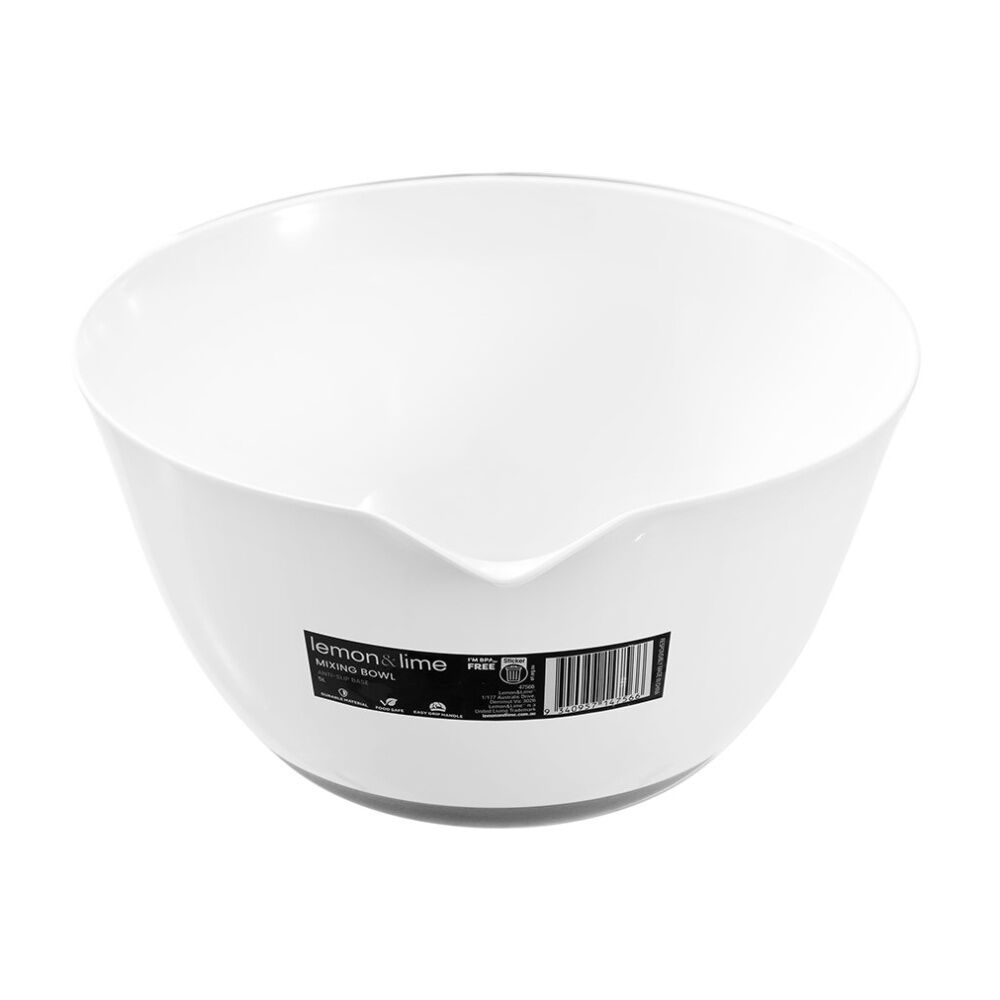 Lemon and Lime Anti Slip Kitchen Cooking Food Mixing Bowl 5L Assorted (6 Pack) — image 7