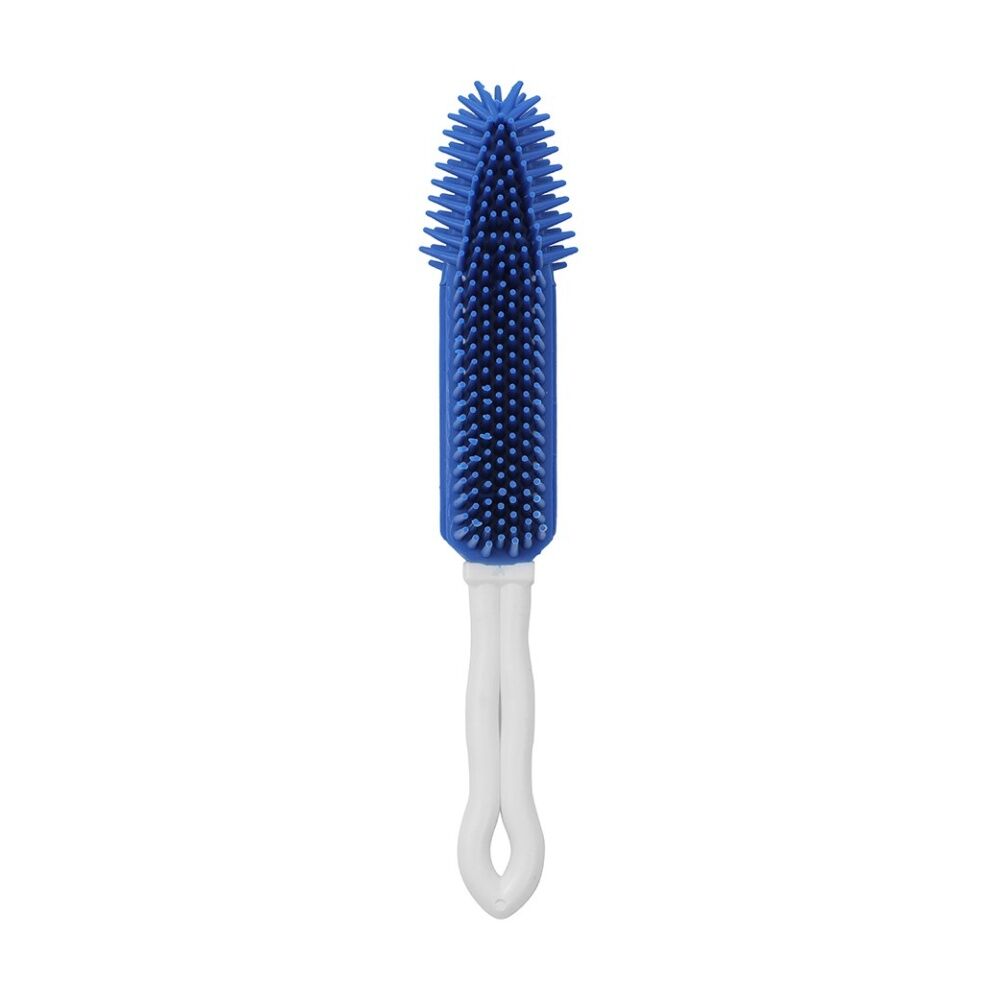 Paws and Claws Pet Dog/Cat Bristle Brush w/ Ergonomic Handle Blue/White 27cm (6 Pack) — image 4