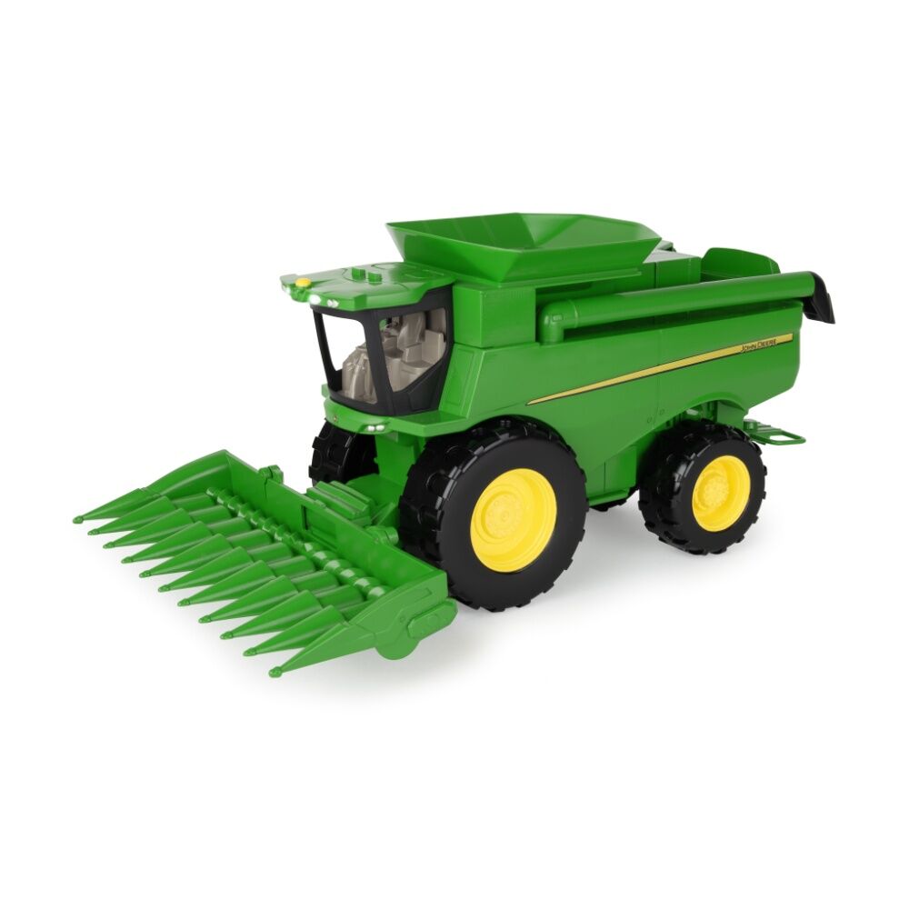 John Deere 3Y+ Lights & Sounds Combine Construction Vehicle Toy With Batteries