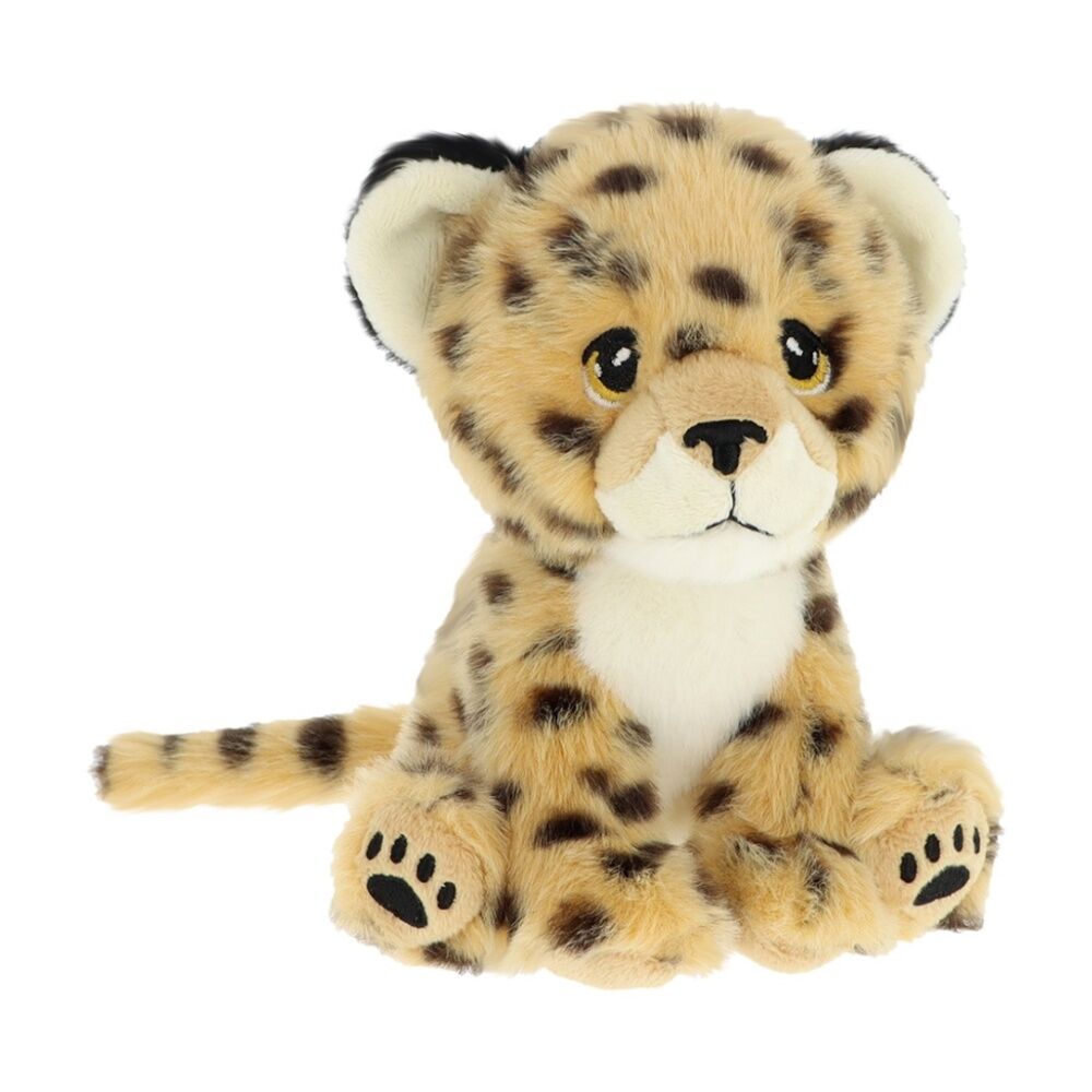 Keeleco Cheetah 100% Recycled Material Weighted Delux Animal Plush Toy
