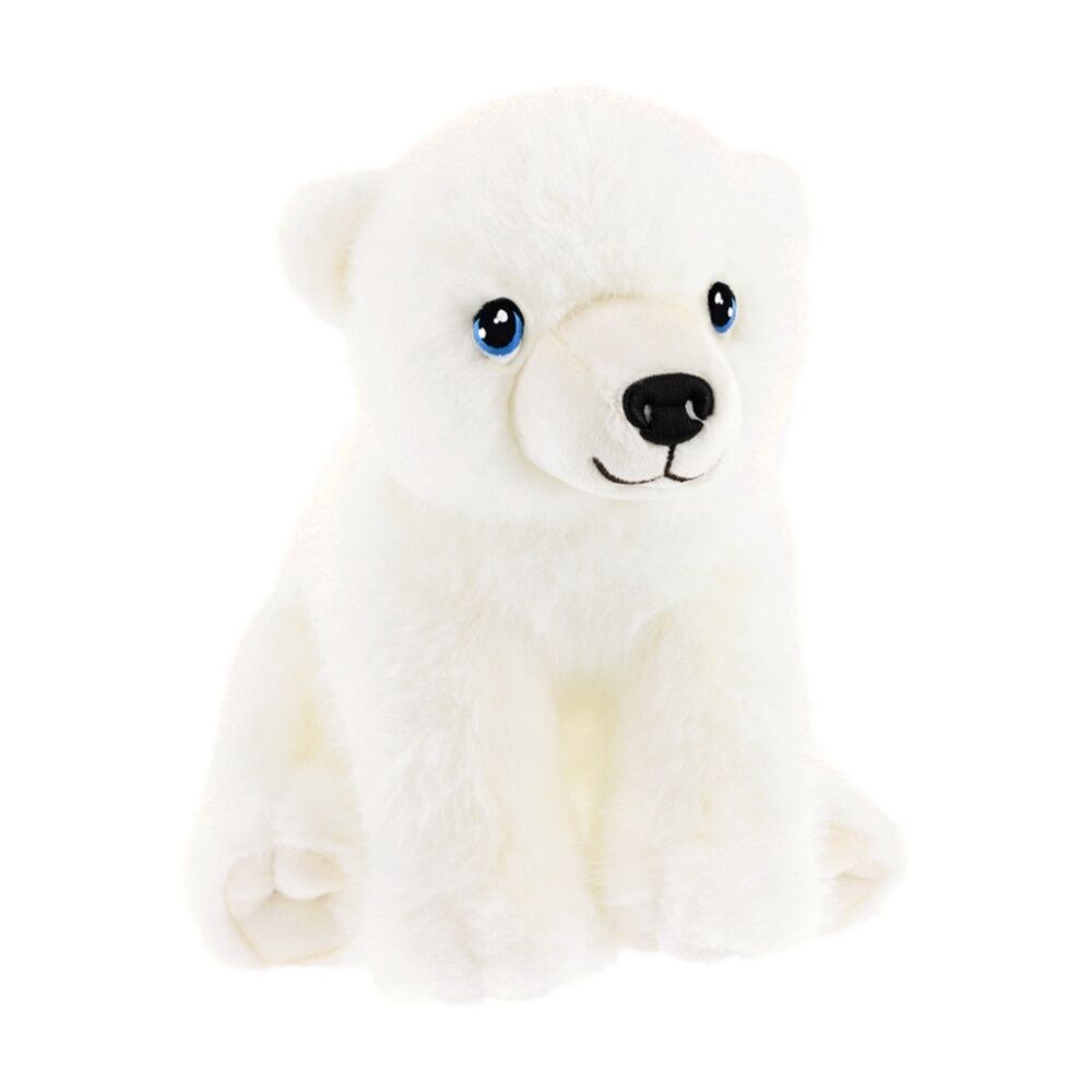 Keeleco Delux Plush Toy Soft White Stuffed Animal Blue Eyes Polar Bear (2 Pack) — image 2