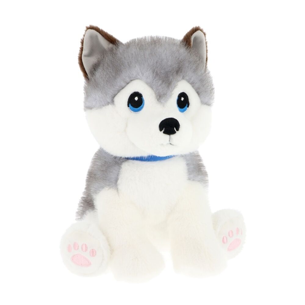 Keeleco Puppy Love Plush Soft Toy Eco-Friendly Huggable Animal Husky (2 Pack) — image 2