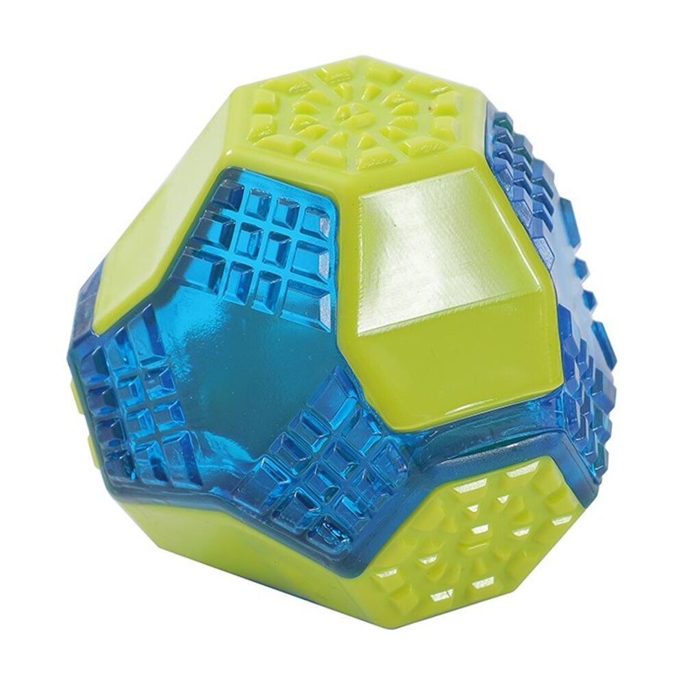 Paws and Claws Durable TPR Geo Dog Squeak & Chew Play Toy Assorted (12 Pack) — image 10
