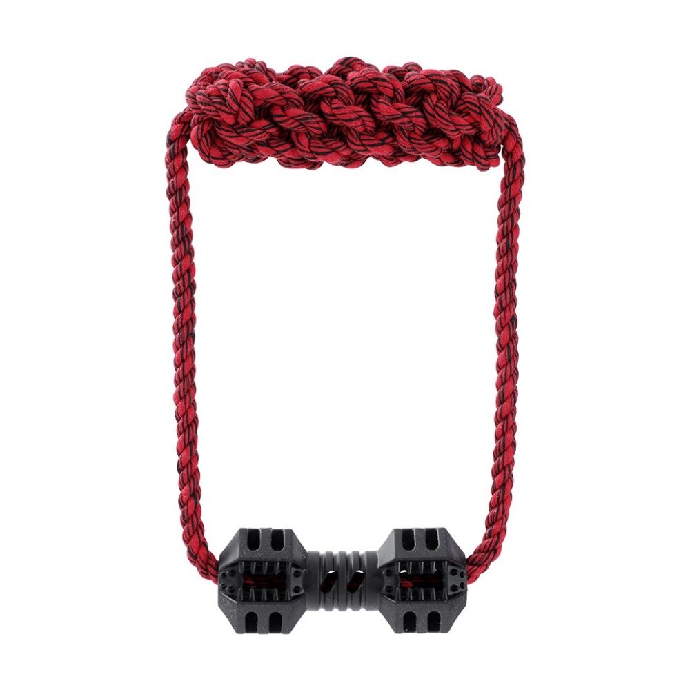 Paws and Claws Assorted Geo TPR Rope Tuggers Dog Chew/Tug Toy 45x10x5cm — image 4