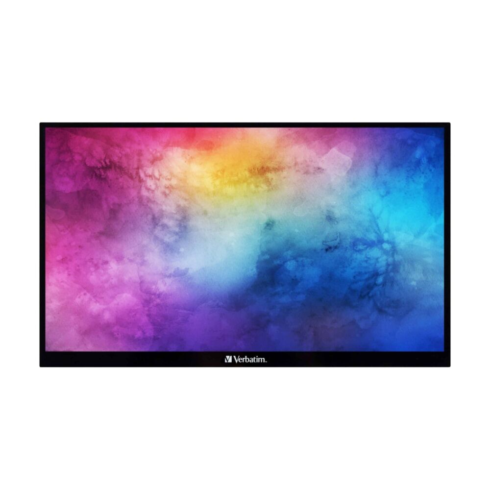 Verbatim 14 inch Metal Portable Touchscreen Monitor Full HD 1080p Usb-c/hdmi