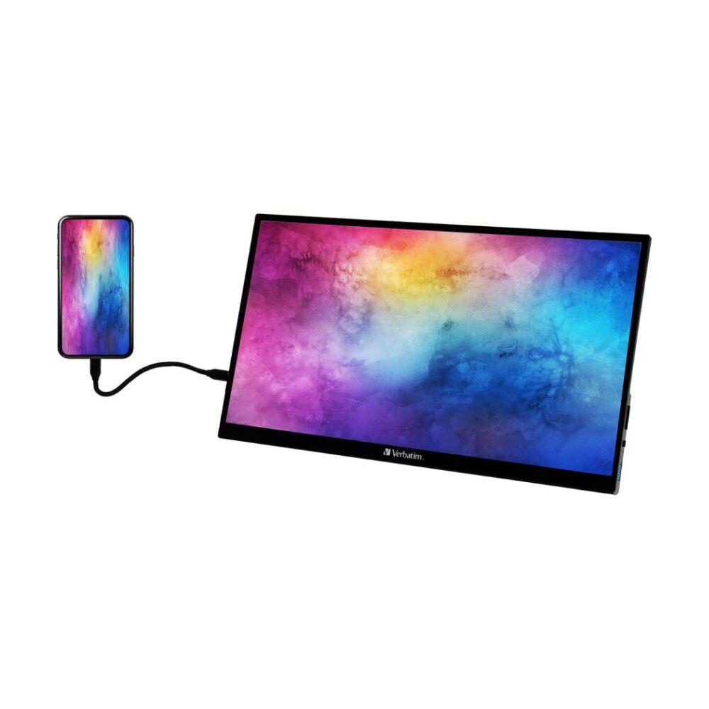 Verbatim 14 inch Metal Portable Touchscreen Monitor Full HD 1080p Usb-c/hdmi — image 6