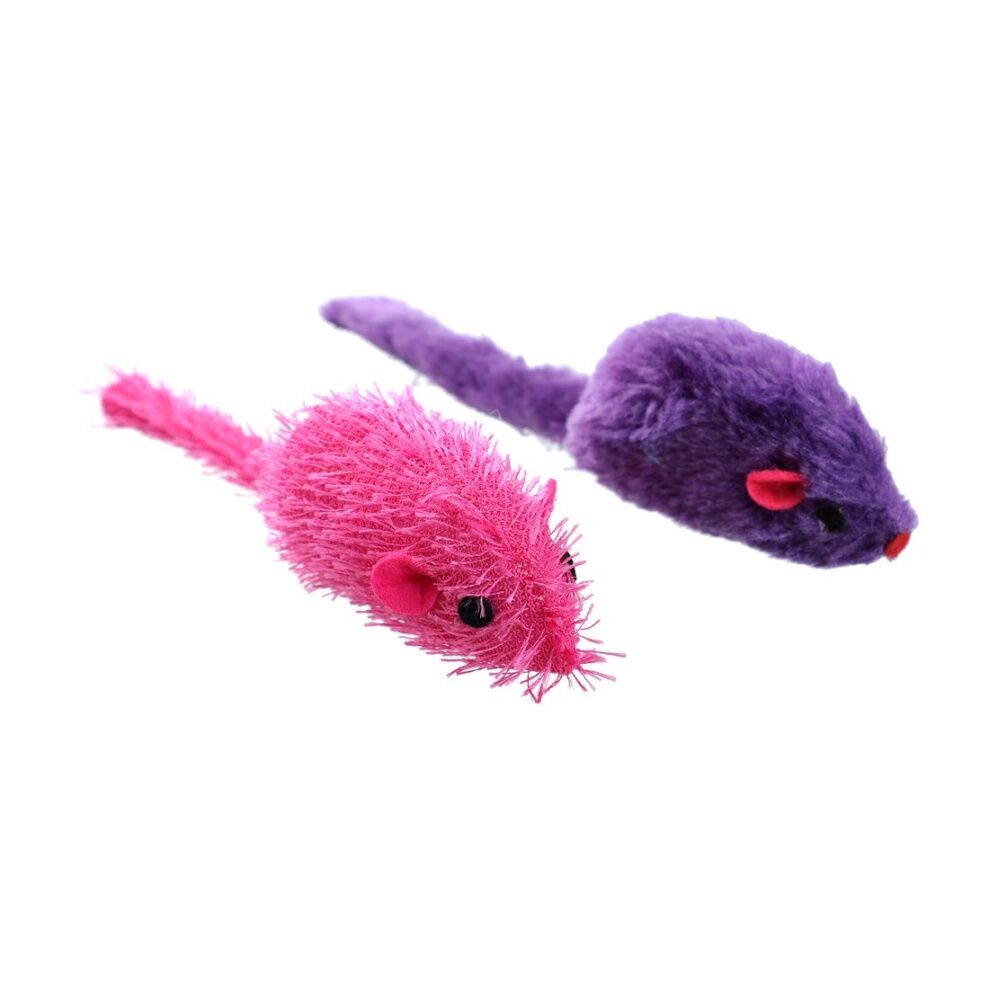 Paws and Claws Plush Mice Pet Cat Batting/Pouncing Toy Set Assorted (2 Pieces) — image 4