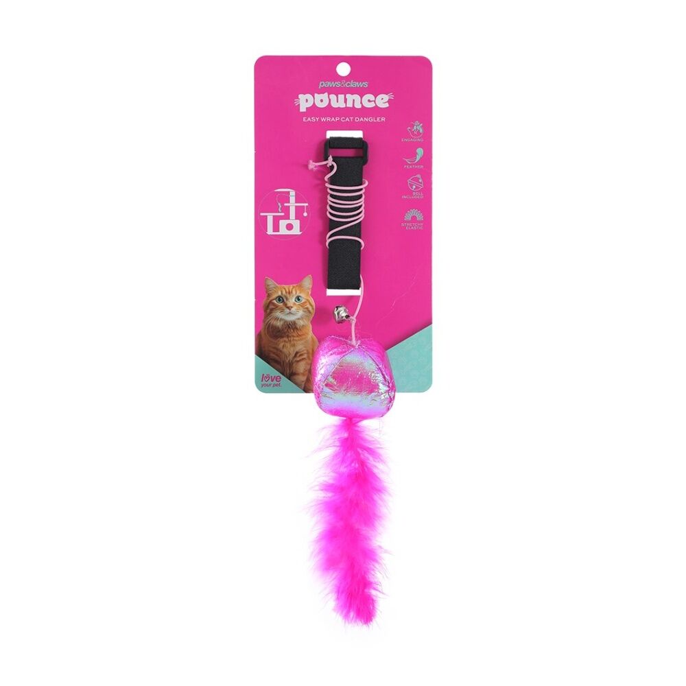 Paws and Claws Easy Wrap Cat Dangler Pouncing/Chase Toy 120x3cm Assorted (12 Pack) — image 8