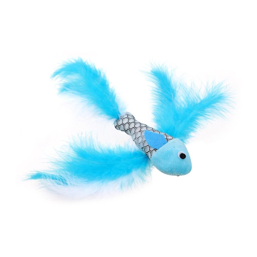 Paws and Claws Fish Feather Cat Batting/Pouncing Play Toy 21x4cm Assorted (6 Pack) — image 9