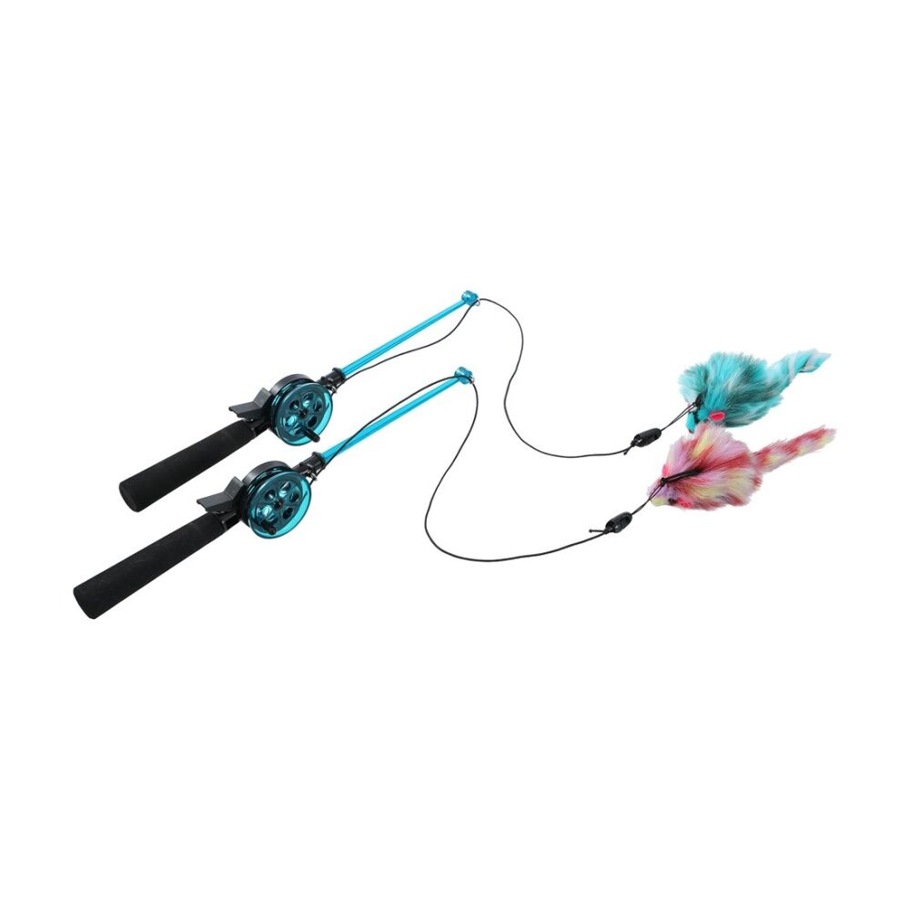 Paws and Claws Catch-A-Mouse Cat Dangler Pouncing Play Toy 36cm Assorted (6 Pack) — image 4