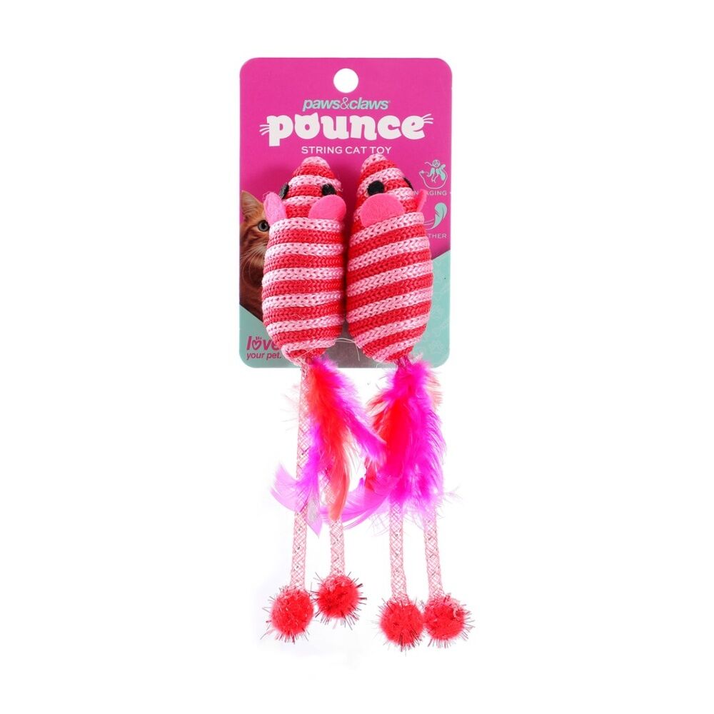 Paws and Claws String Interactive Cat Batting/Pouncing Play Toy Assorted (6 Pack) — image 7