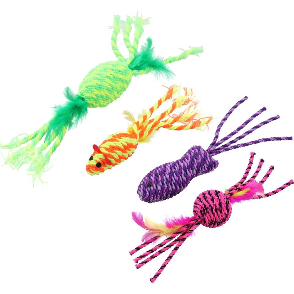Paws and Claws 2pc Paws And Claws Stretchy Interactive Cat Pounce/Batting Play Toy Set Assorted (12 Pack) — image 4