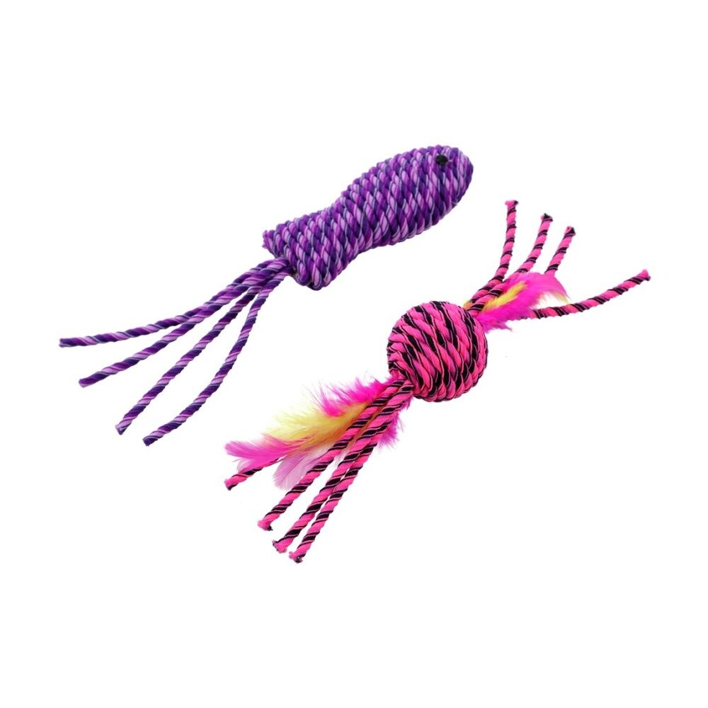 Paws and Claws 2pc Paws And Claws Stretchy Interactive Cat Pounce/Batting Play Toy Set Assorted (12 Pack) — image 9
