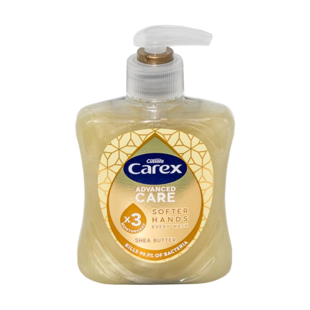 Carex Hand Wash Antibacterial Advanced Care Shea Butter Pump 250mL Carex