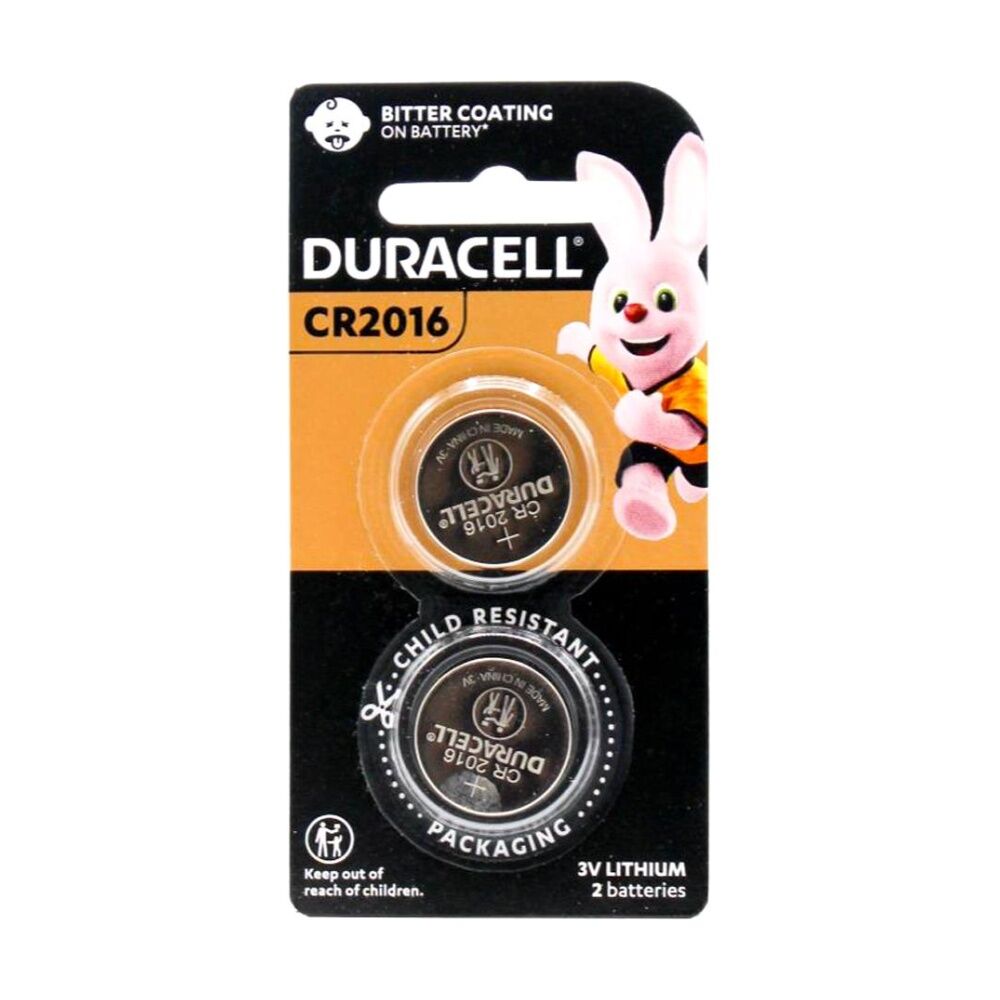 Duracell Lithium Single Use Coin Batteries Set CR2016 3V (2 Pieces)