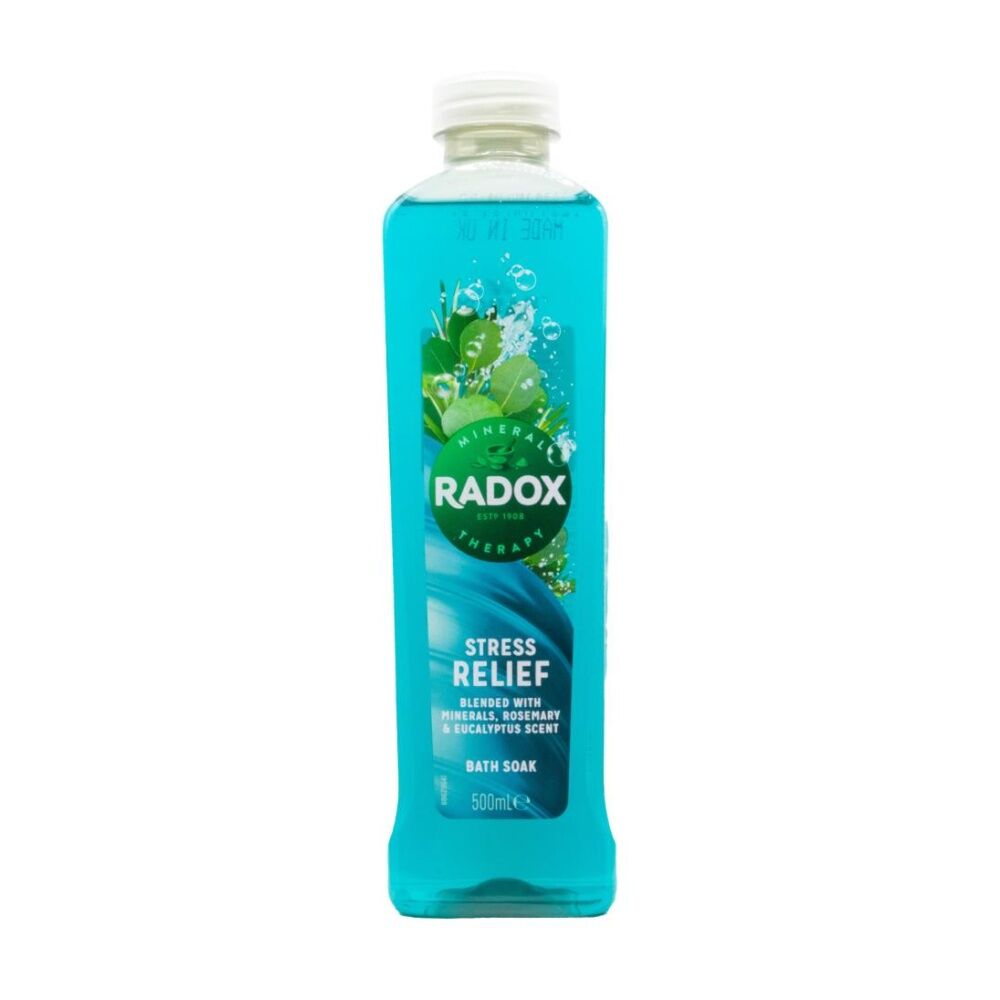 Radox 500ml Bath Gel Stress Relief w/ Minerals Rosemary & Eucalyptus Scent