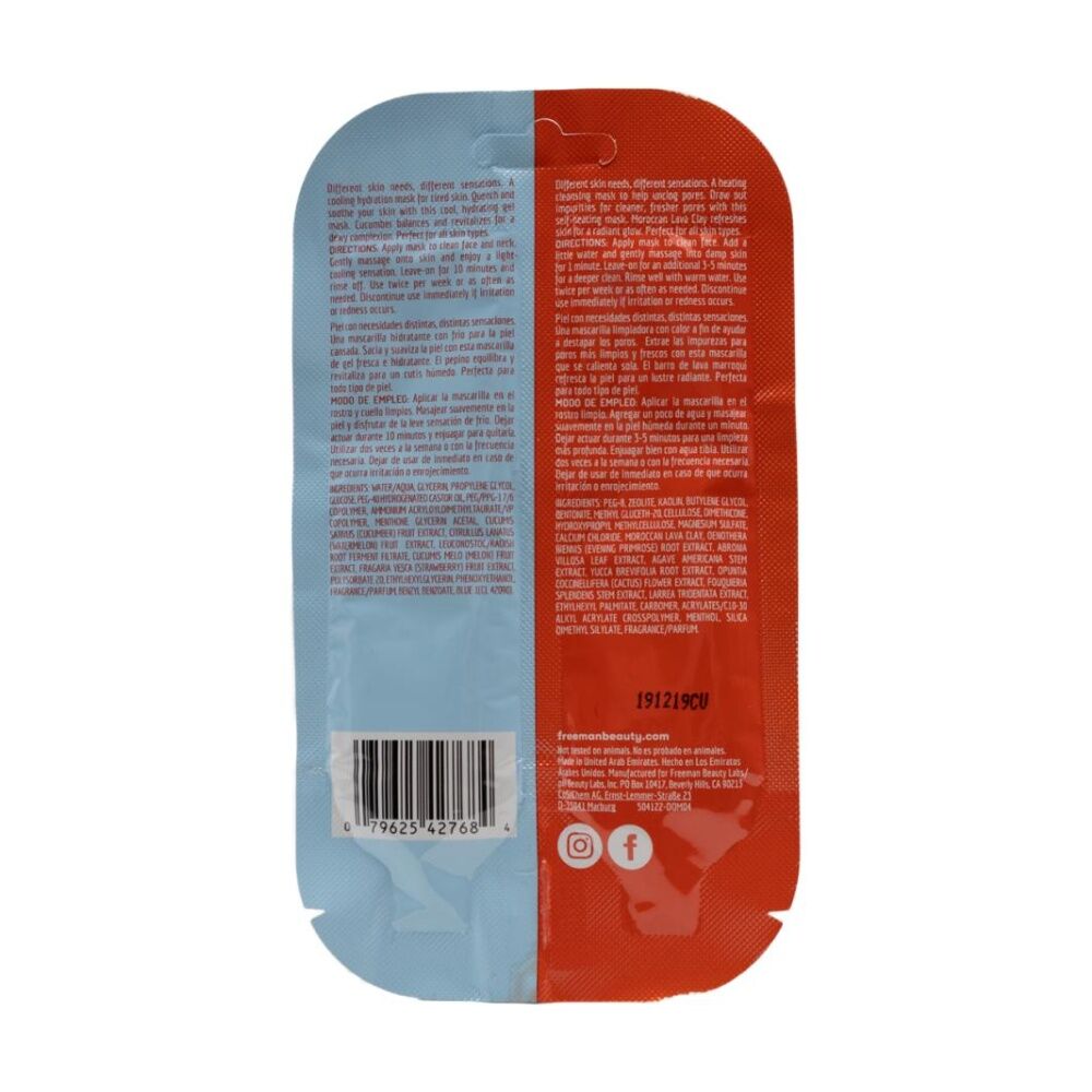 Freeman Cucumber/Moroccan Lava Clay Heating & Cooling Mask Duo All Skin Types — image 2