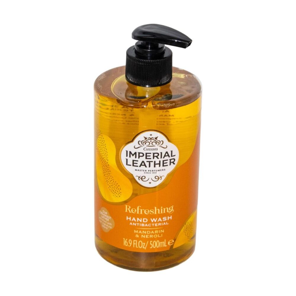 Imperial Leather 500ml Hand Wash Antibacterial Refreshing Mandarin And Neroli - Luxury Fragrance - Gentle Cleanse - Softens Hands