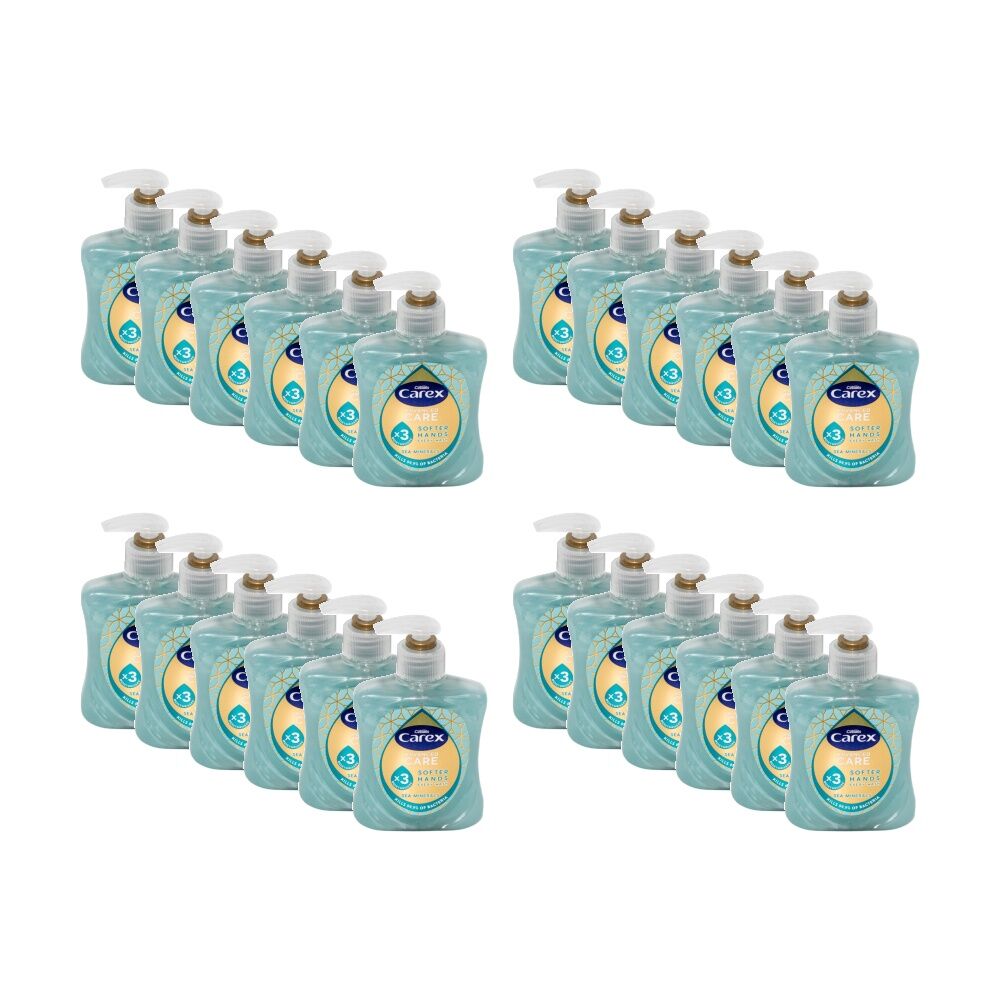 Carex Hand Wash Antibacterial Advanced Care Sea Minerals Pump Bottle 250mL (24 Pack)
