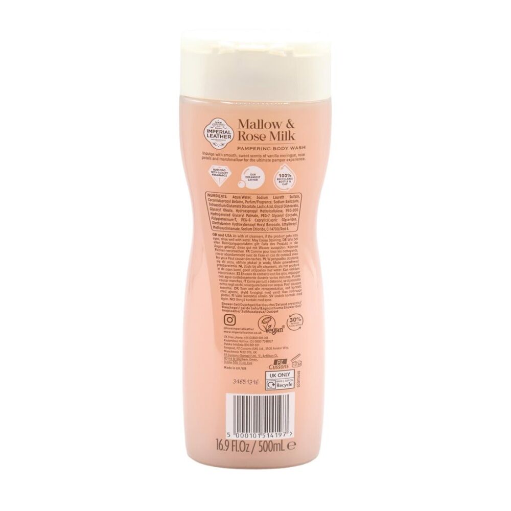 Imperial Leather Pampering Body Wash Mallow & Rose Milk Fragrance 500ml (6 Pack) — image 3