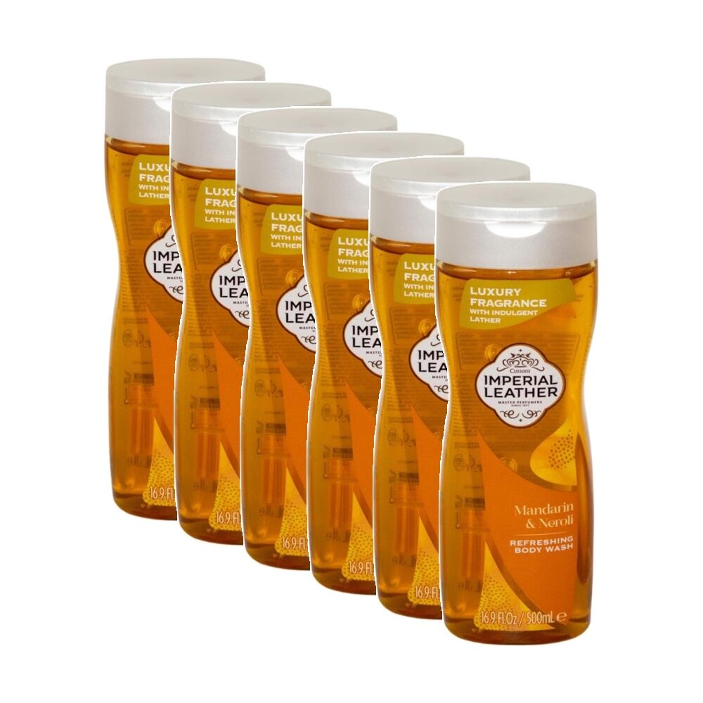 Imperial Leather Refreshing Body Wash Mandarin & Neroli Fragrance 500ml (6 Pack)