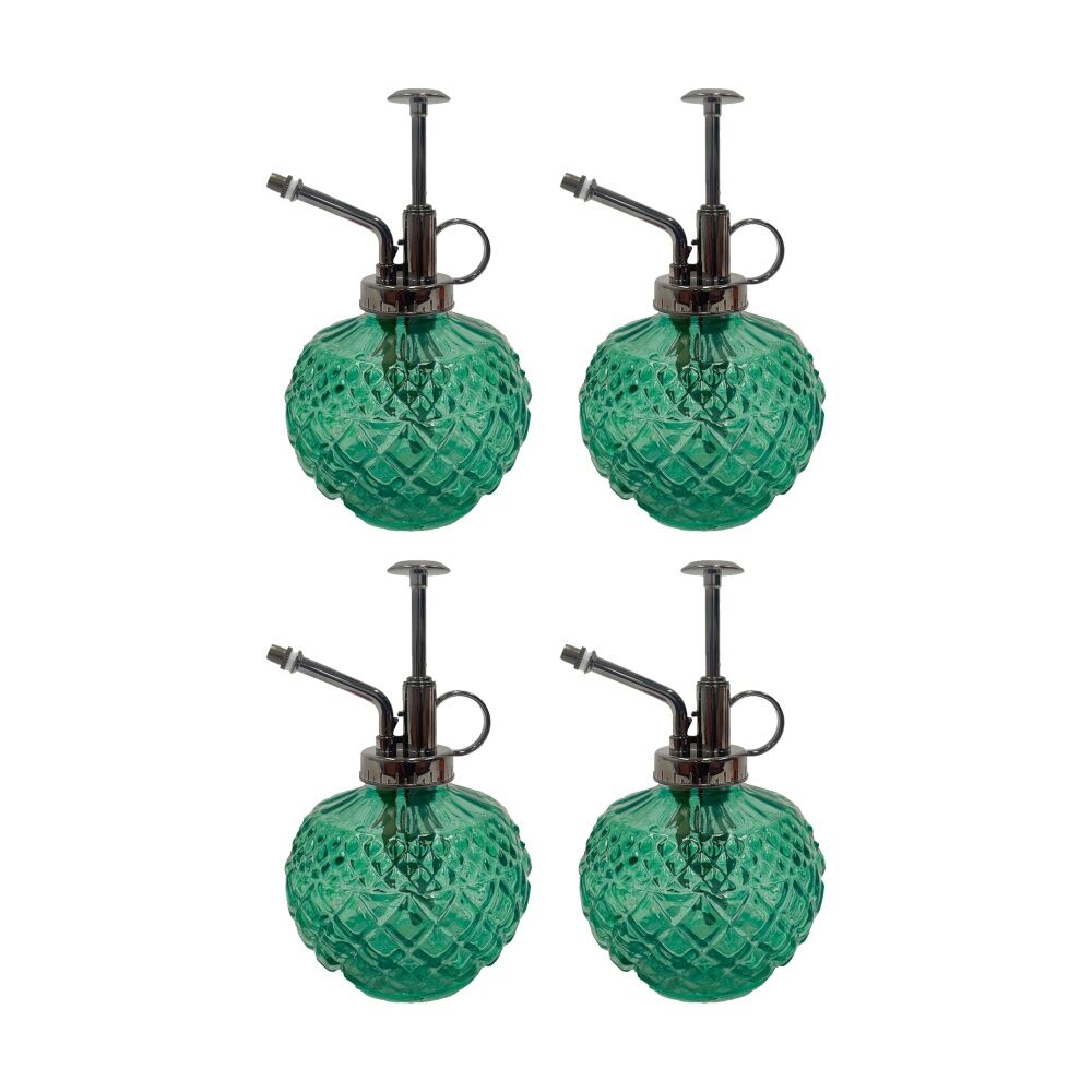 Annabel Trends Diamond Plant Gardening Mister Spray Bottle Green (4 Pack)