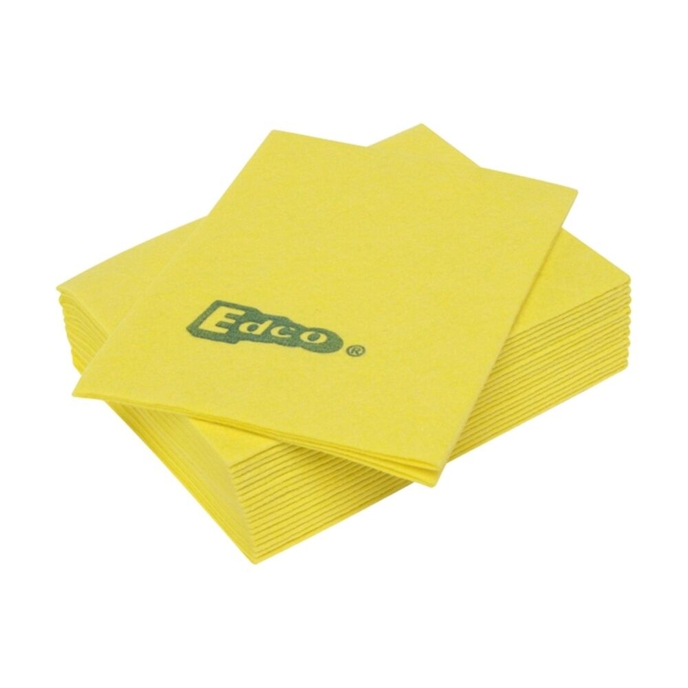 Edco 20pc Edco Merritex Heavy Duty Absorbent Commercial Grade Cloths 40x40cm Yel (4 Pack) — image 2