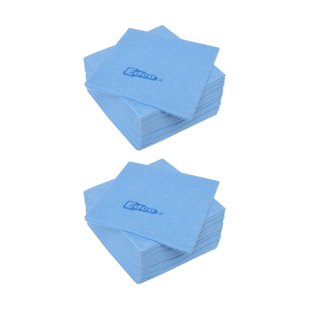 Edco 20pc Edco Merritex Heavy Duty Absorbent Commercial Grade Cloths 40x40cm Blue (2 Pack)