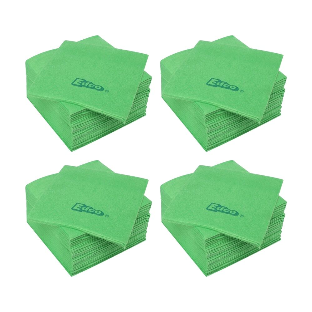 Edco 20pc Edco Merritex Heavy Duty Absorbent Commercial Grade Cloths 40x40cm Green (4 Pack)