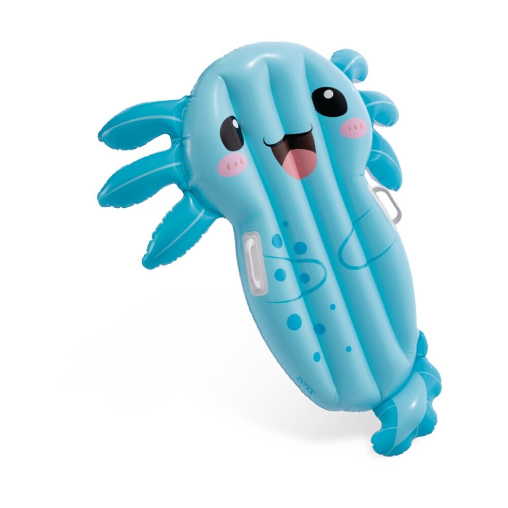 Intex Axolotl Float Inflatable - Age 3 Plus - 1.09m x 94cm x 14cm - 2 Heavy-Duty Handles - Blue PVC Pool Floatable Toy for Kids Up to 40kg Weight — image 2