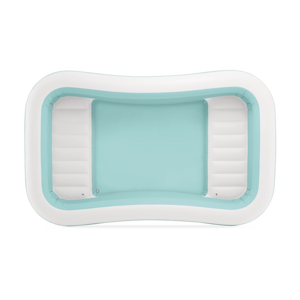 Intex Swim Center Family Lounge Inflatable Pool - Built-In Cushioned Seating - Age 6 Plus - 2.64m x 1.65m x 56cm - Cyan PVC 100 Percent Inflatable — image 5