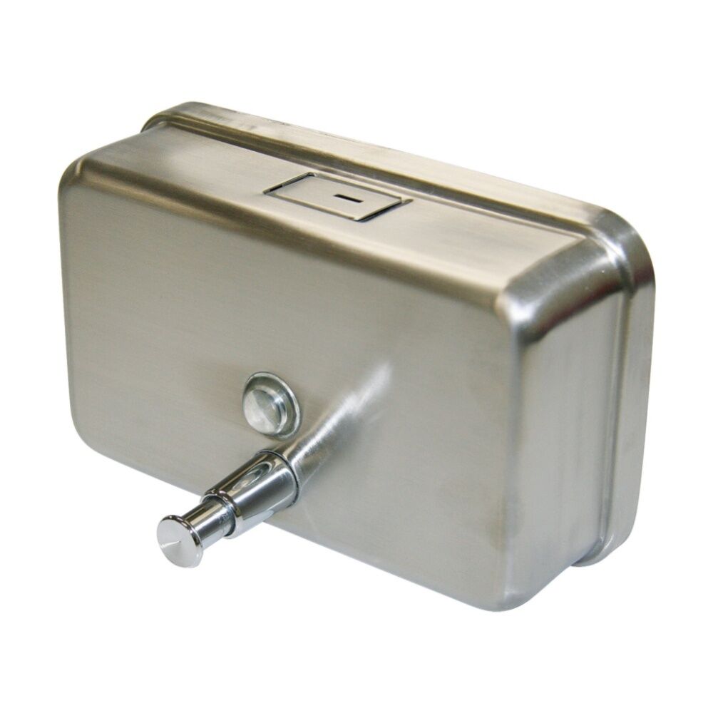 Edco 1100ml Vertical Stainless Steel Liquid Lotion Soap Dispenser