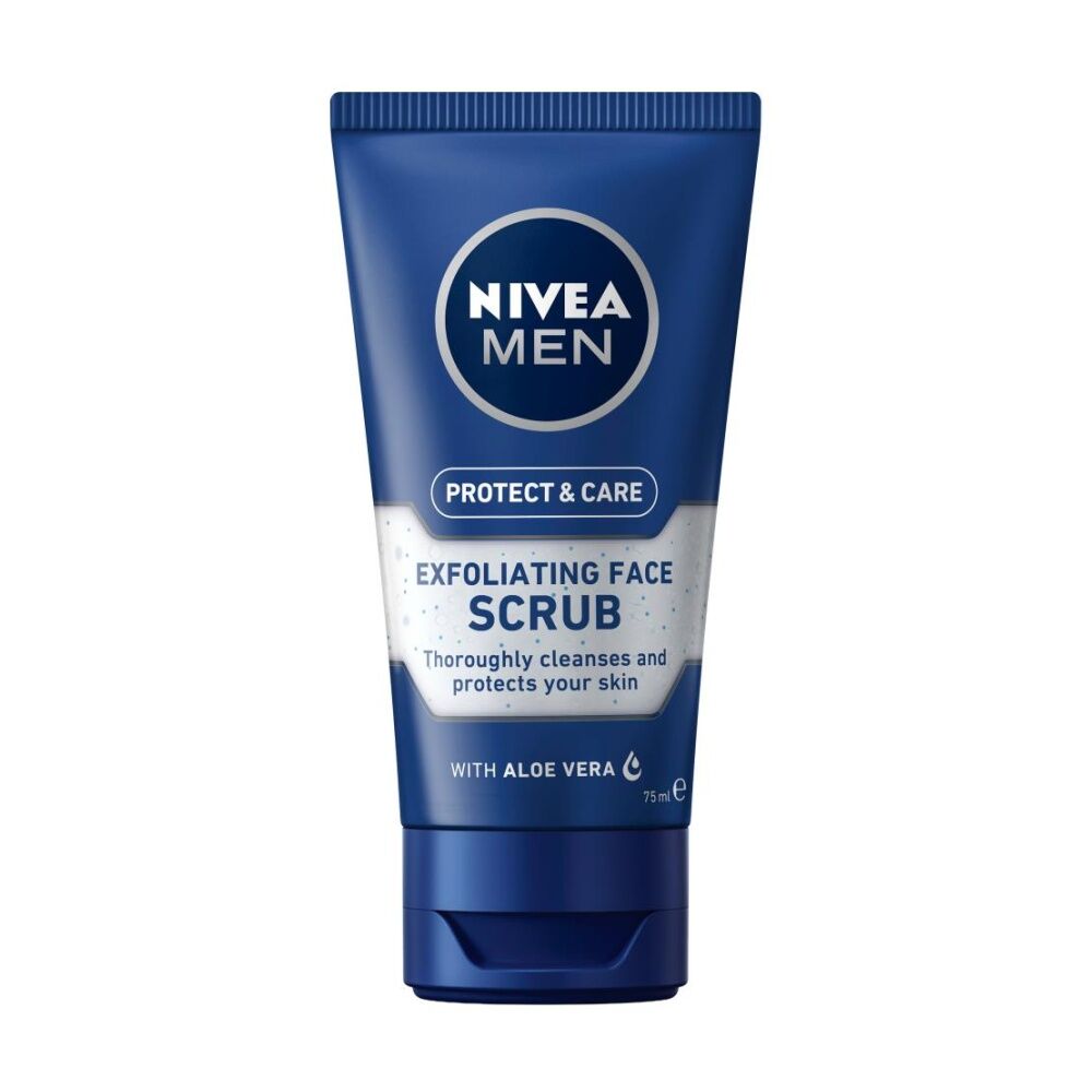 Nivea Exfoliating Face Scrub Men Protect Care With Aloe Vera 75ml (12 Pack) — image 2