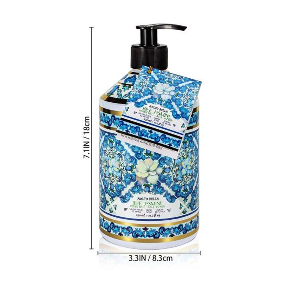 Molto Bella Scented Cleansing Hand Soap 630mL Blue Jasmine (6 Pack) — image 3