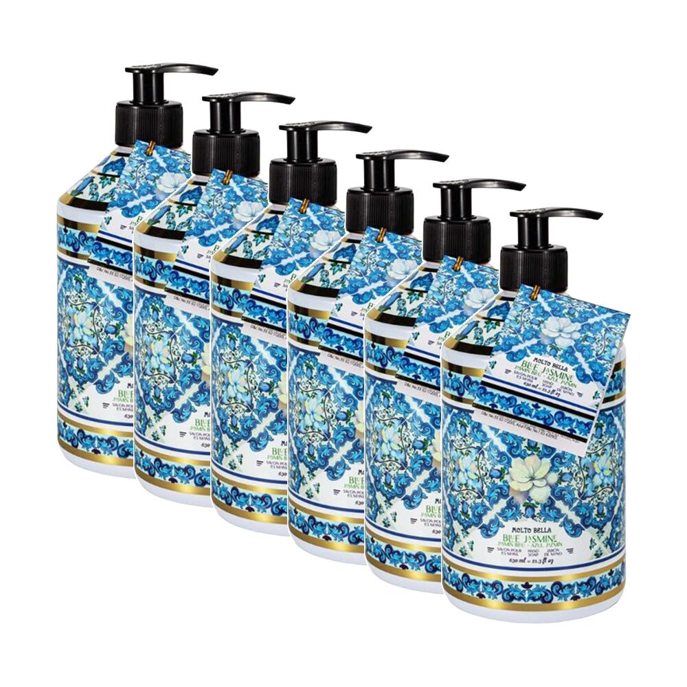 Molto Bella Scented Cleansing Hand Soap 630mL Blue Jasmine (6 Pack)