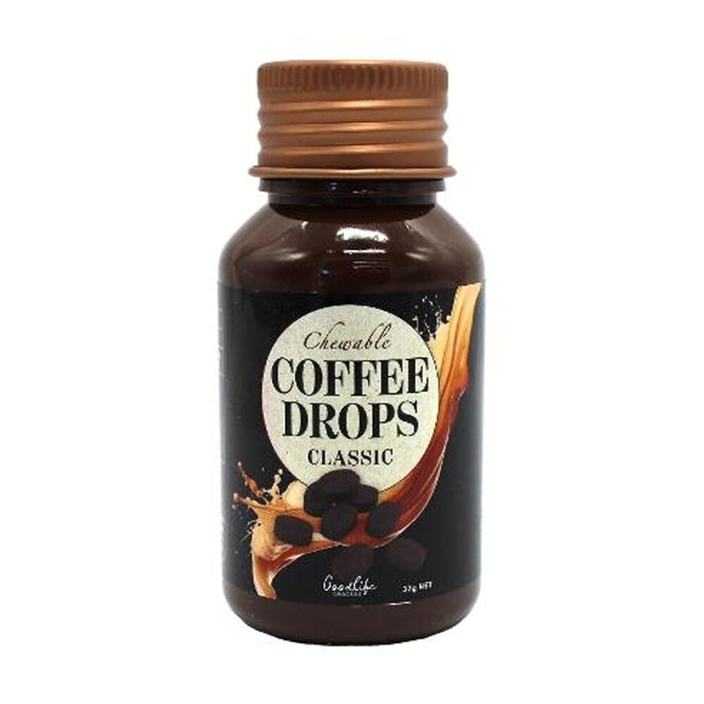 Goodlife 32g Goodlife Chewable Coffee Drops Classic Caffeinated Real Roast Flavour