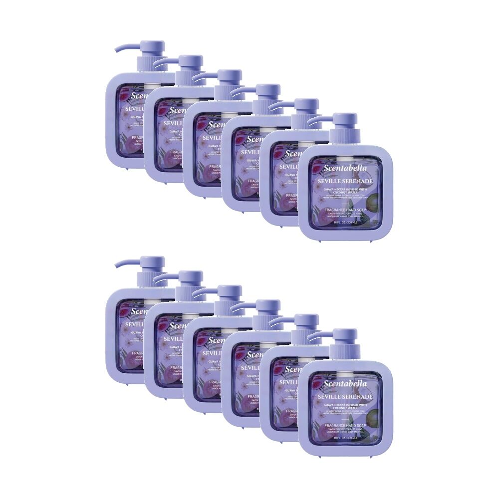 Scentabella Scented Hand Soap 300mL Guava Nectar Infused w/ Coconut Water (12 Pack)