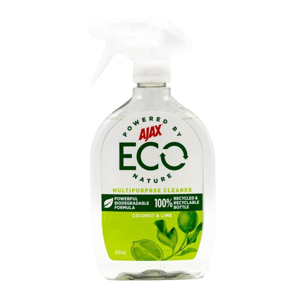 Ajax ECO 450mL Multipurpose Cleaner Coconut And Lime - Biodegradable Household Cleaning