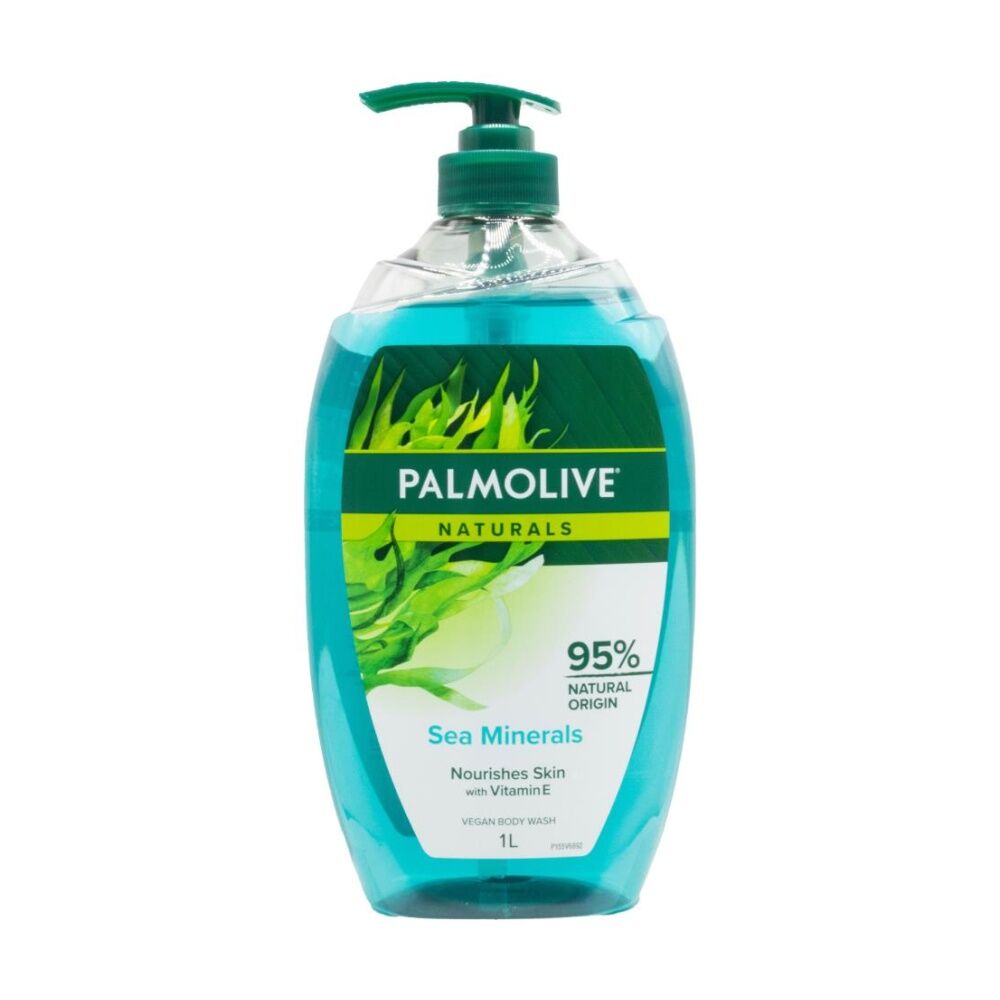 Palmolive 1L Vitamin E Sea Minerals Vegan Naturals Body Wash