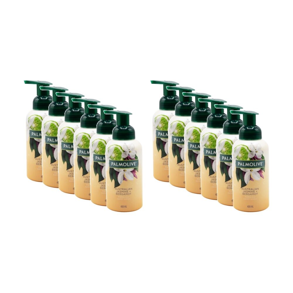 Palmolive Hand Wash Foaming Australian Jasmine And Bergamot Pump 400mL (12 Pack)