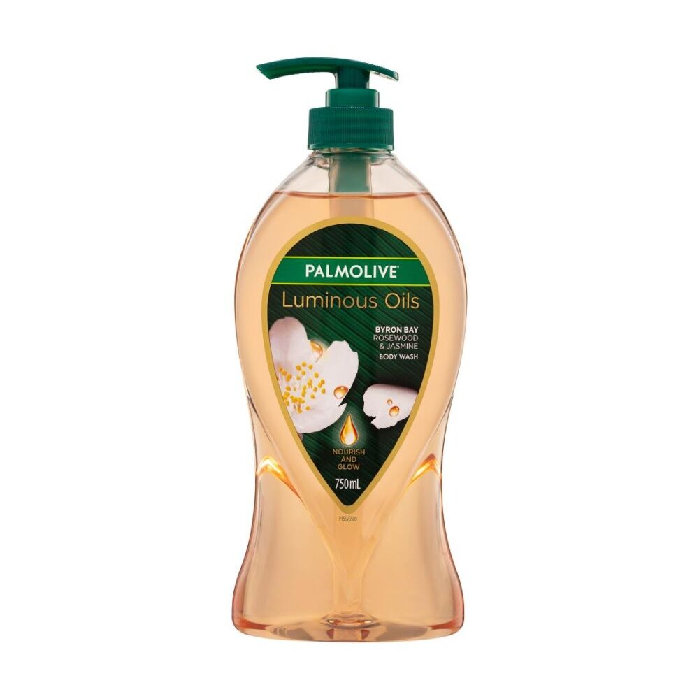Palmolive Body Wash Luminous Oils Byron Bay Rosewood Jasmine 750mL (4 Pack) — image 2