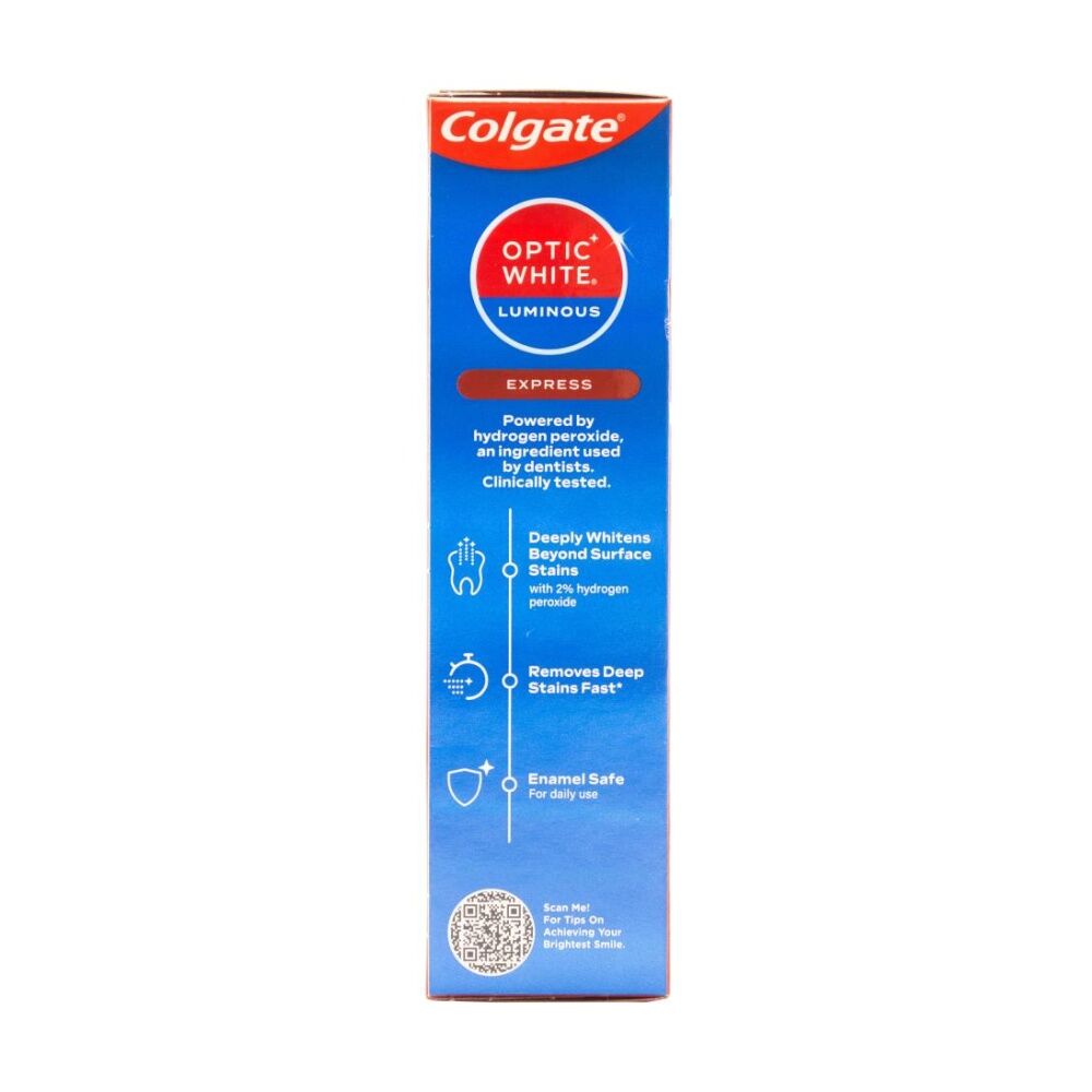 Colgate Optic White Luminous Express Brightening Toothpaste 85g Fresh Mint (12 Pack) — image 3